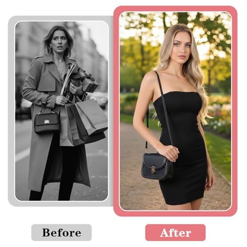 Black Purse Straps Replacement,41-47 in Adjustable Crossbody Bag Strap,0.47in