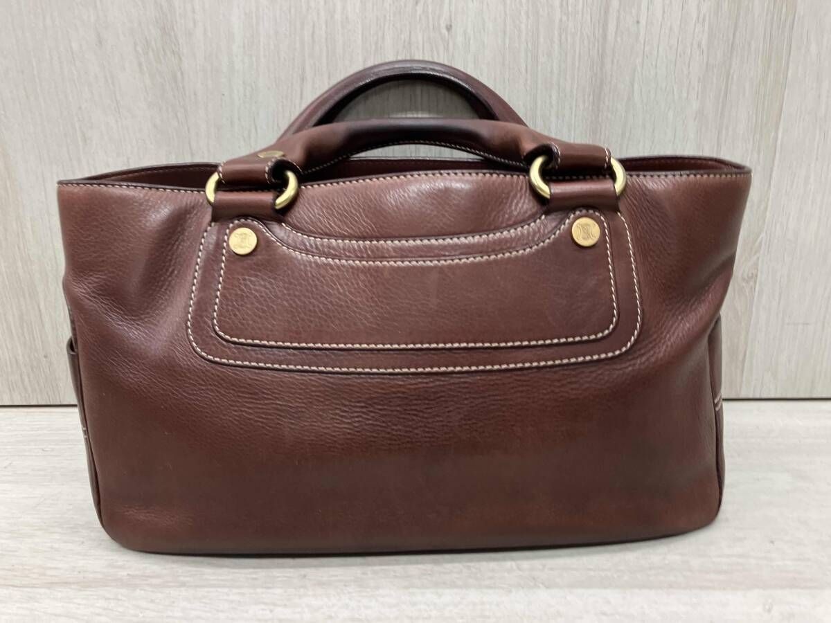 CELINE Boogie Bag Suede Brown Handbag Shoulder Tote Vintage Authentic