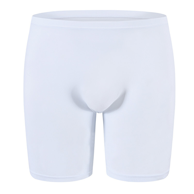 Men Trunks Underwear Boxer Briefs Ice Silk Seamless Sexy Shorts Long Underpants❤