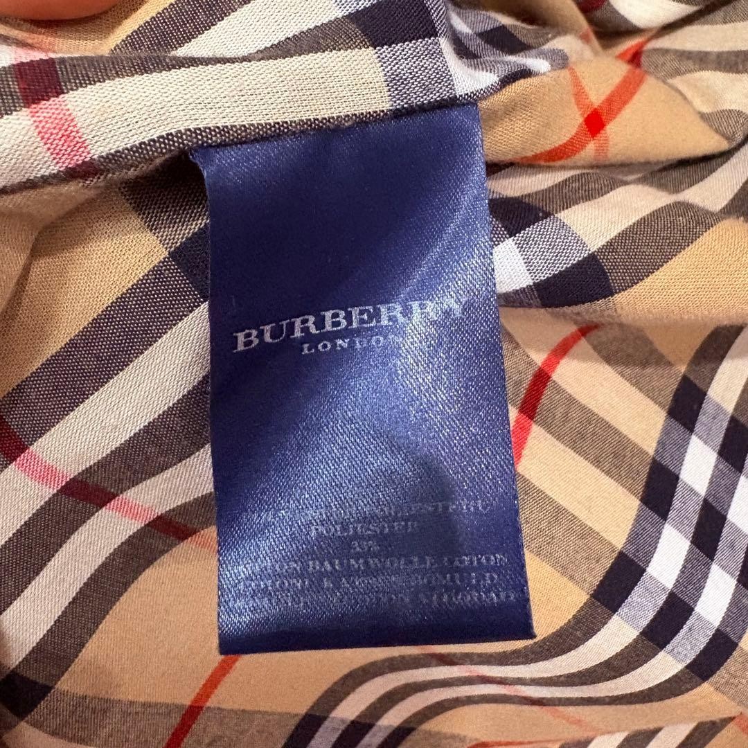 Made in England Burberry London Nova Check Long Trench UK8 All Over Pattern