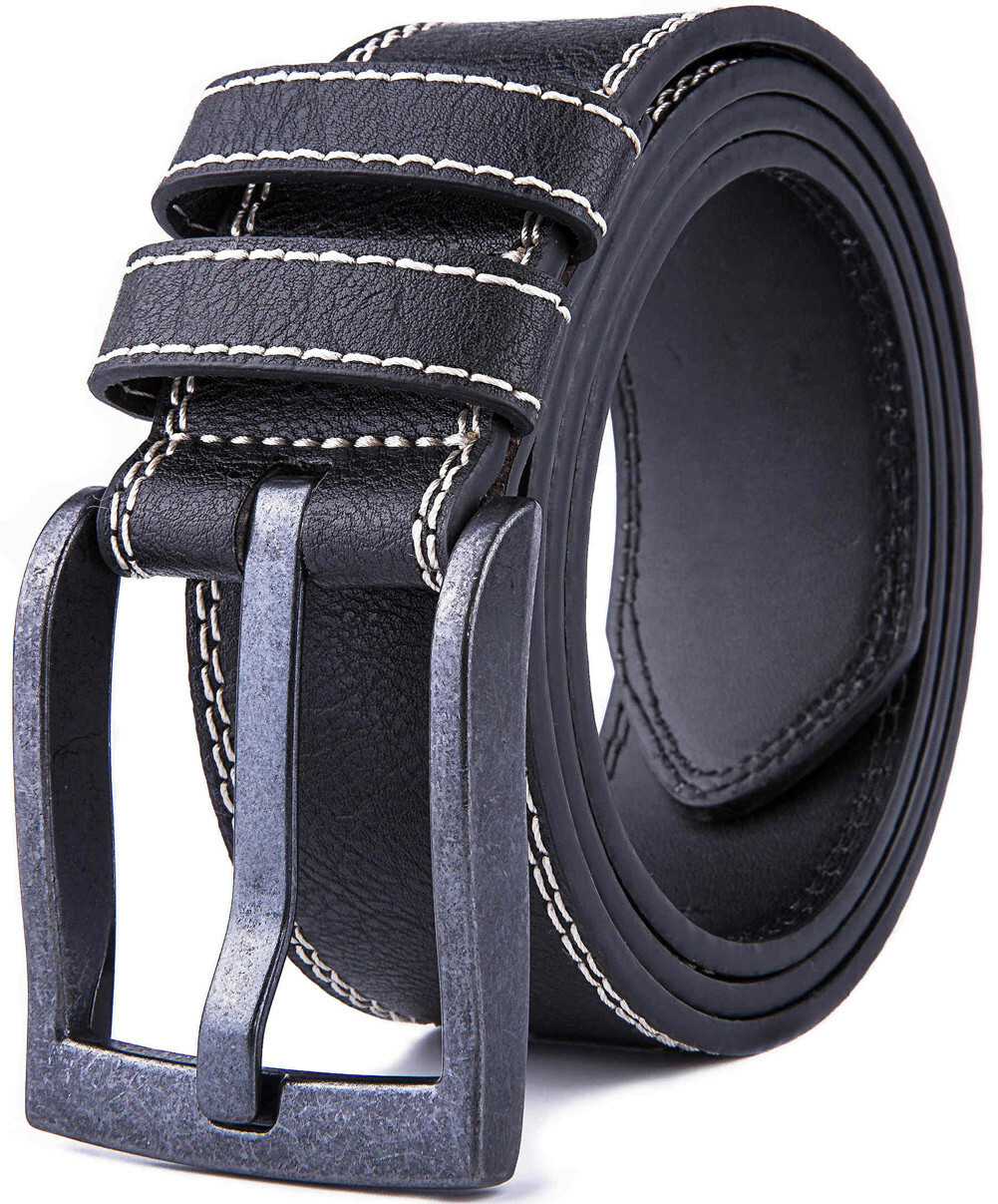 Men’s Belts Casual Leather Jeans Belts 1.65″ Wide