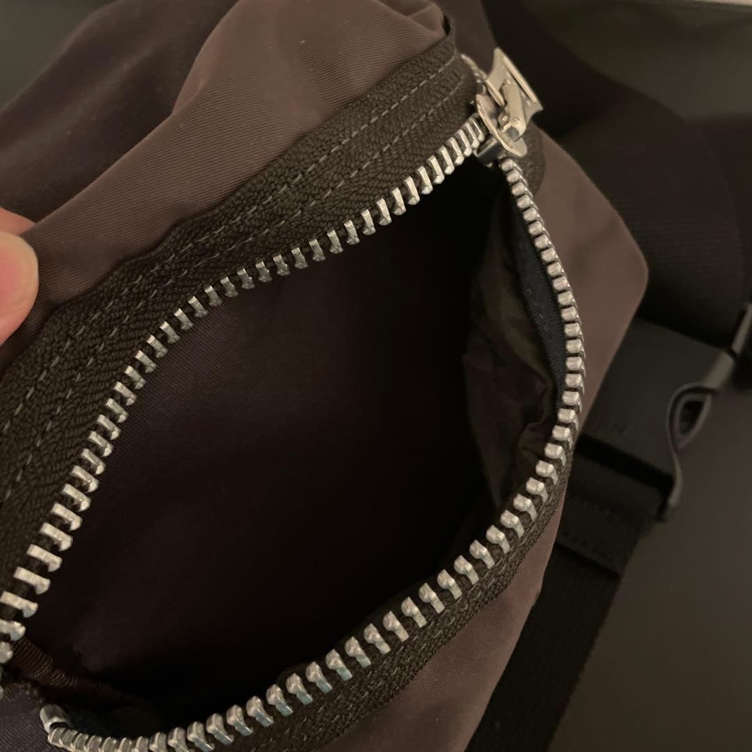 Sacai Body Bag Brown Polyester Nylon Rubber OS Pre-Owned
