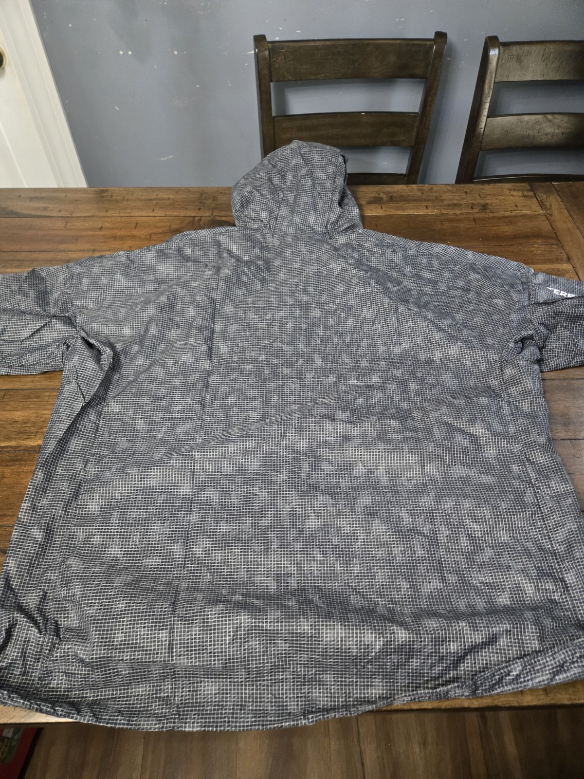 Adidas Terrex Xploric Clima365 Men’s Sz L Wind Anorak Jacket Grey Carbon KE7515