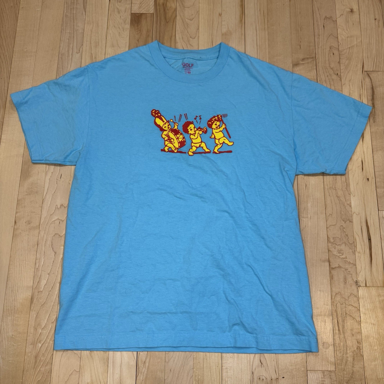 Rare Golf Wang Baby Marching Band Tee Size Large Baby Blue (Tyler The Creator)