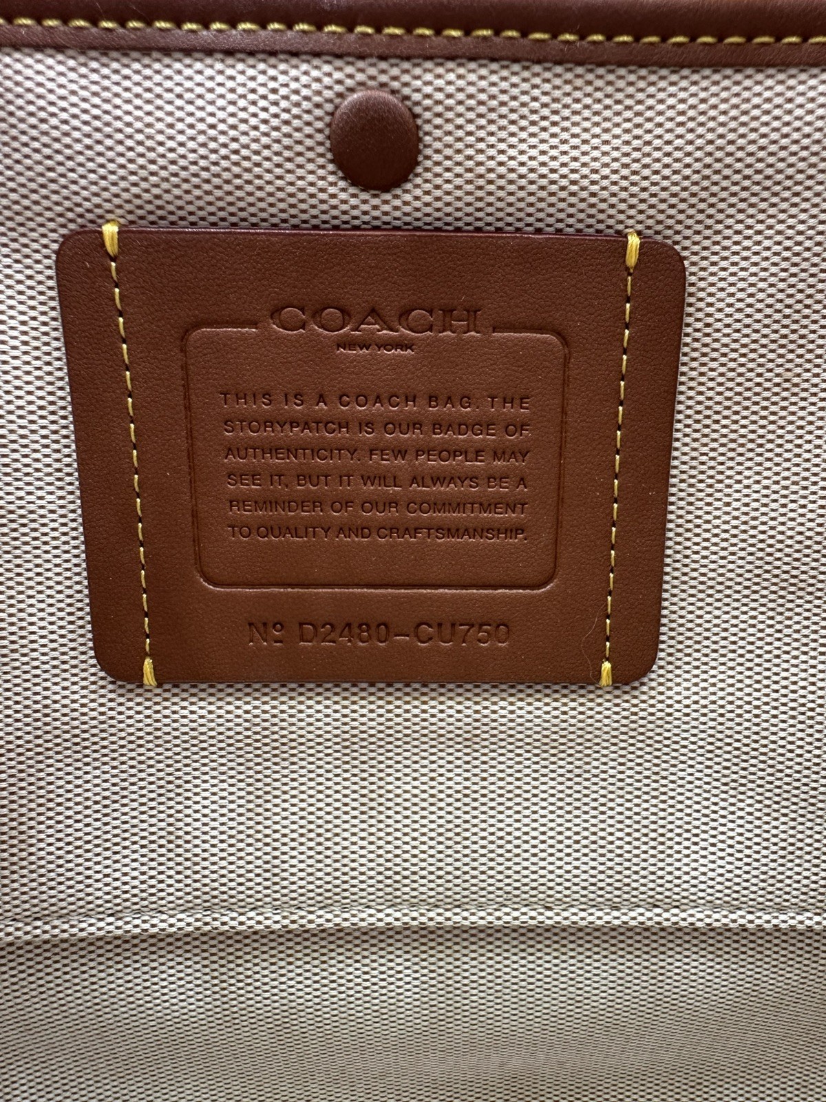 COACH Rogue 39 w/ Silver hardware & Peanut Suede CU750