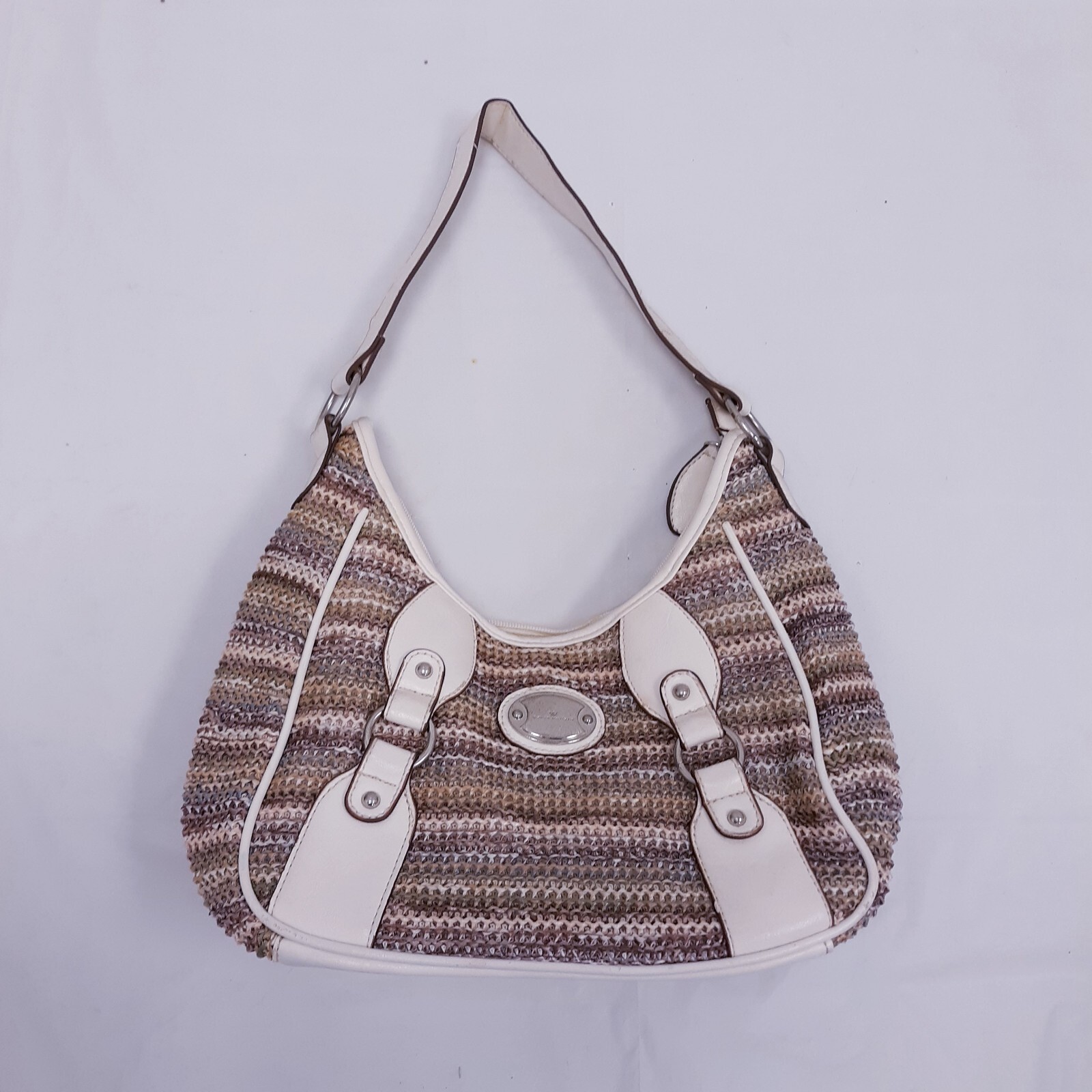 VTG Harve Benard shoulder bag Purse full zip 100% Cotton man made materials