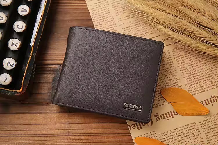Men’s Leather Bifold Wallet RFID Blocking Slim Pocket Credit Card Holder/Cash