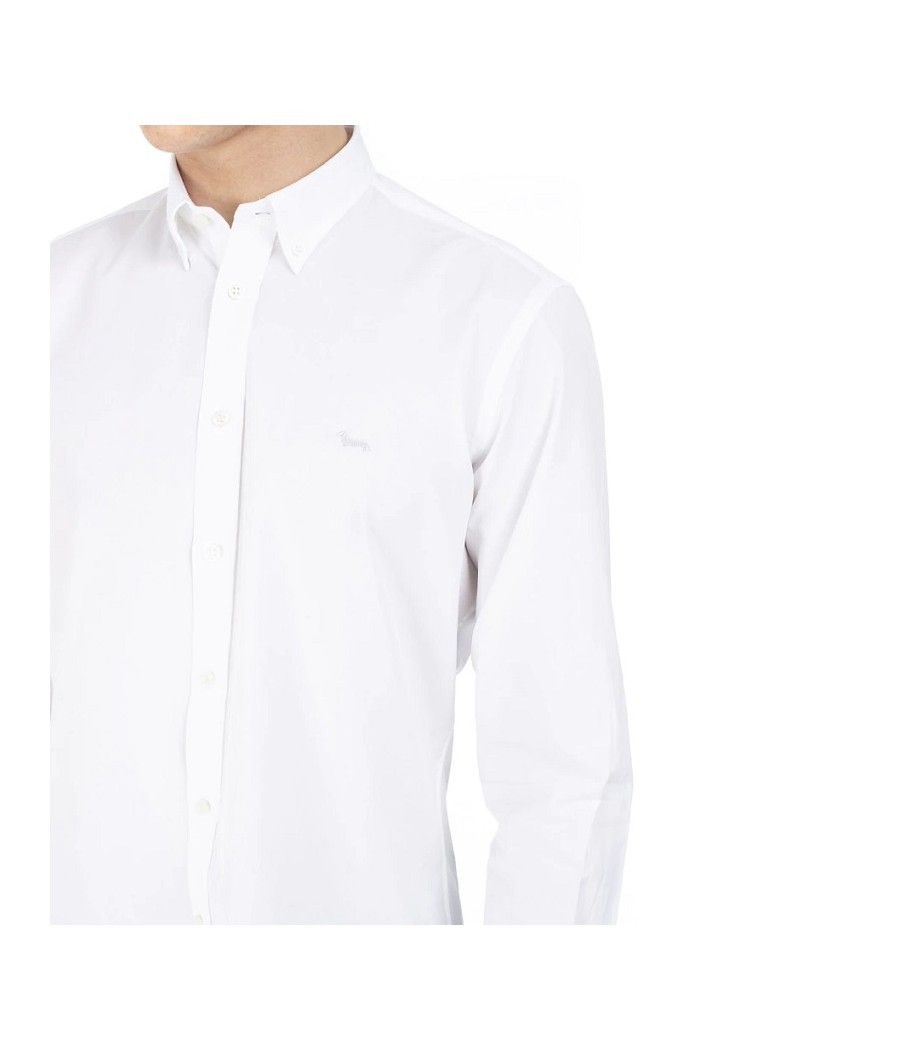 HARMONT & BLAINE – SOLID COLOUR COTTON SHIRT