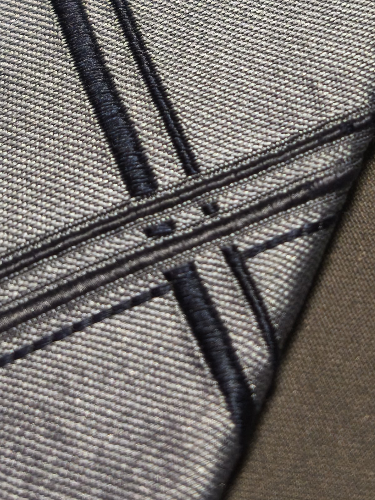 Tino Cosma – Solid Color Grey Scottish Tartan Silk Tie Made in Italy