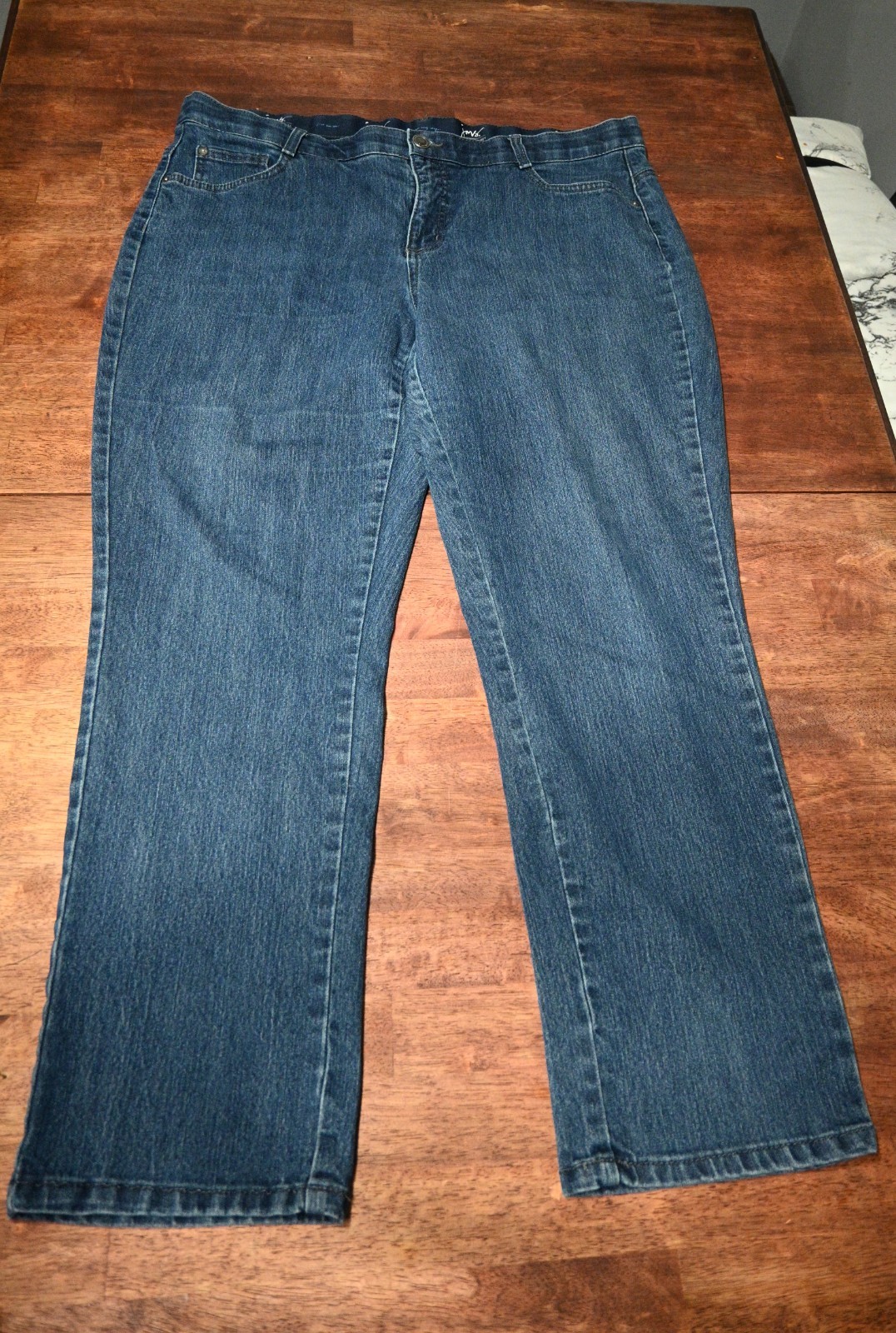 Just My Size Womens Plus Size 20 Denim Jeans Comfort Waist Band Medium Wash JMS