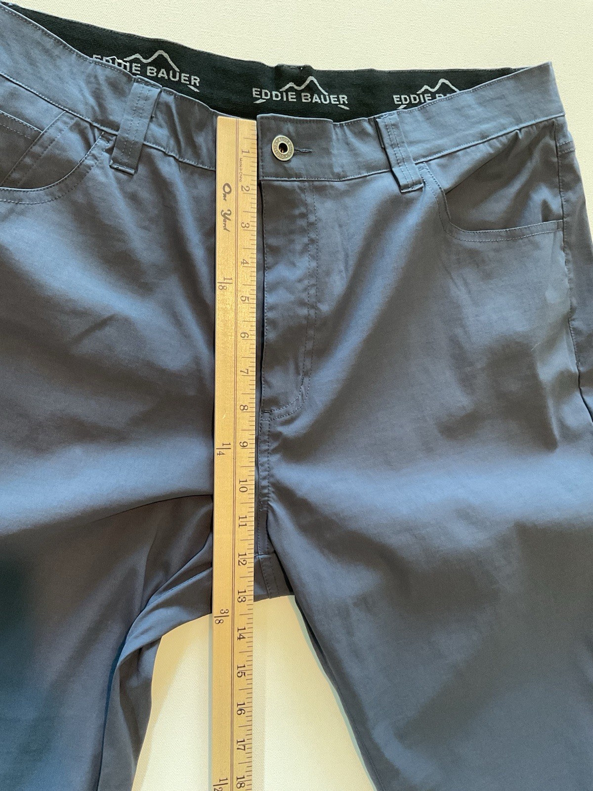 Eddie Bauer Performance Hiking Pants Navy Blue Stretch Travel Outdoor