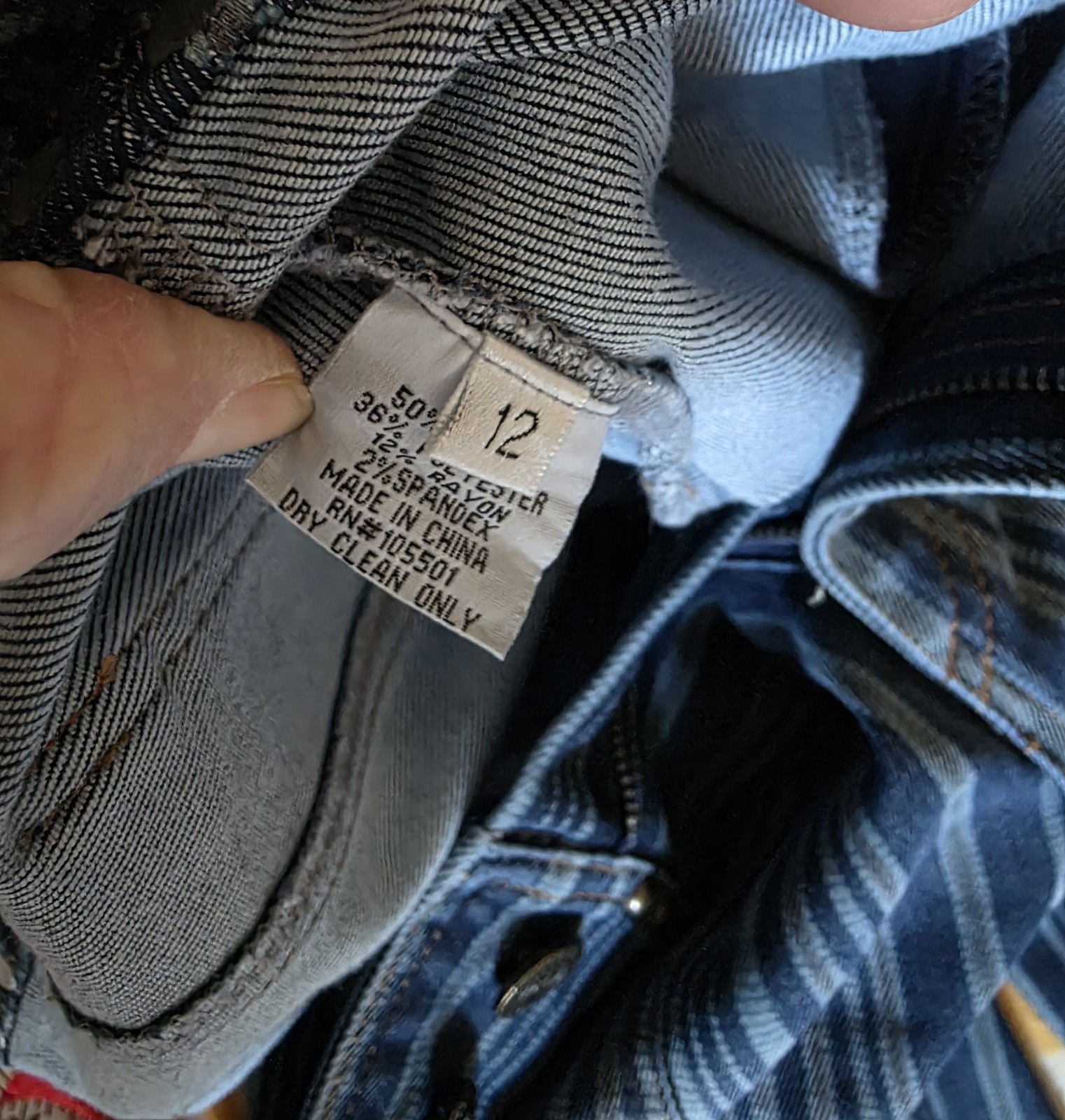 Double D Ranch Pitchwagon Ticking Pants ( Trousers) Size 12