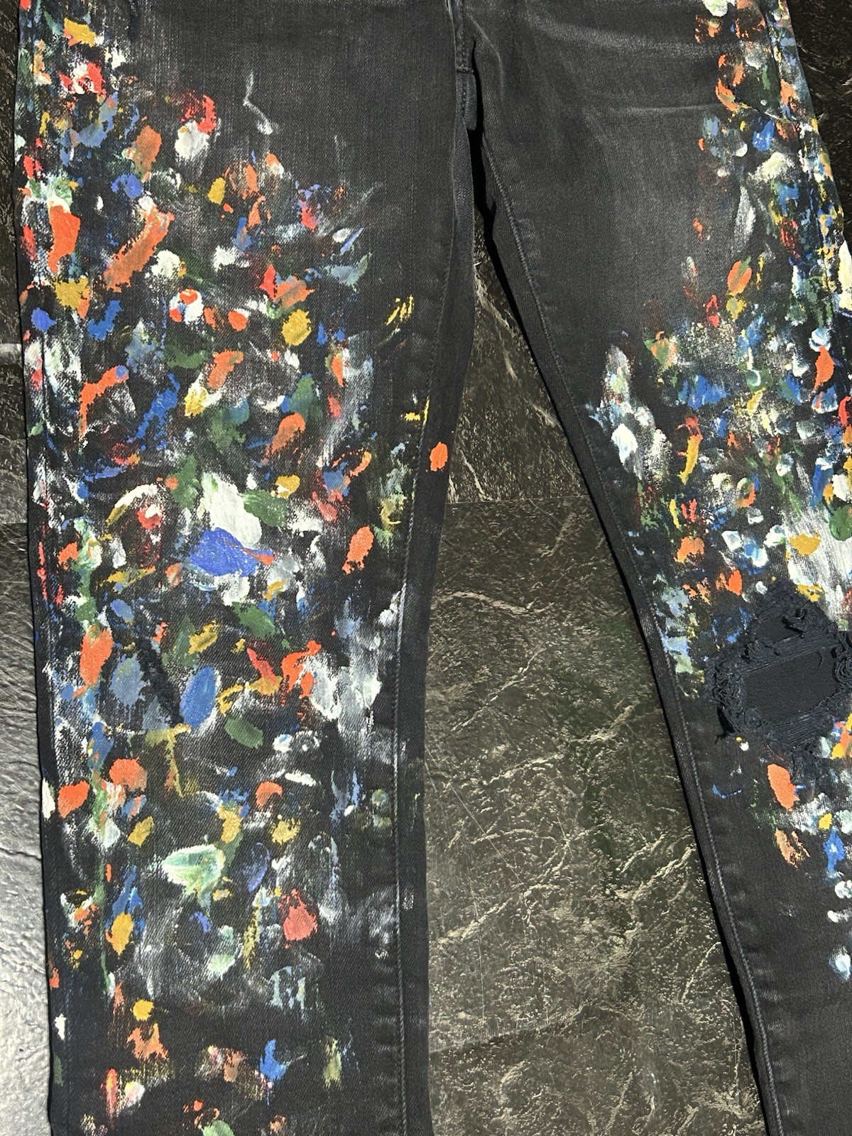 AMIRI Paint Splatter Jean Size 29 Brand New With Tags ! Ships Under 24 HRS!