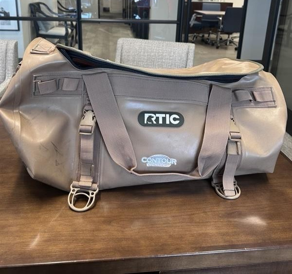 RTIC Duffle Bag Large, Brown, Waterproof Tote for Men & Women