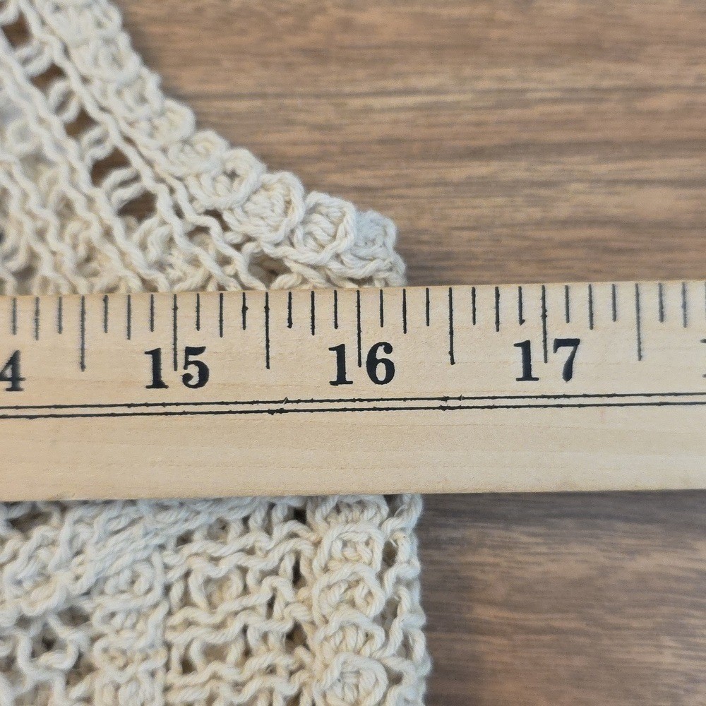 Piombo Crochet Knit Tank Top Medium Cut Out Boho Y2k