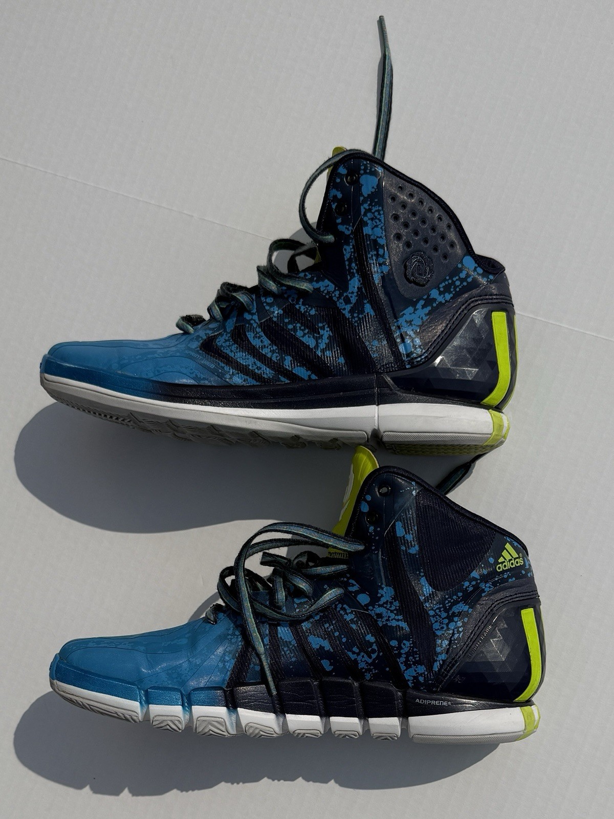 Adidas D Rose 4.5 Basketball Shoes Men’s Size 11 Blue Yellow G99362 “Crazy Fun”