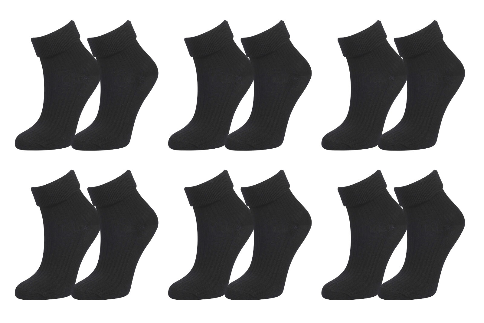 tittimitti 98% Organic Cotton Luxury Women’s Socks 6-Pack
