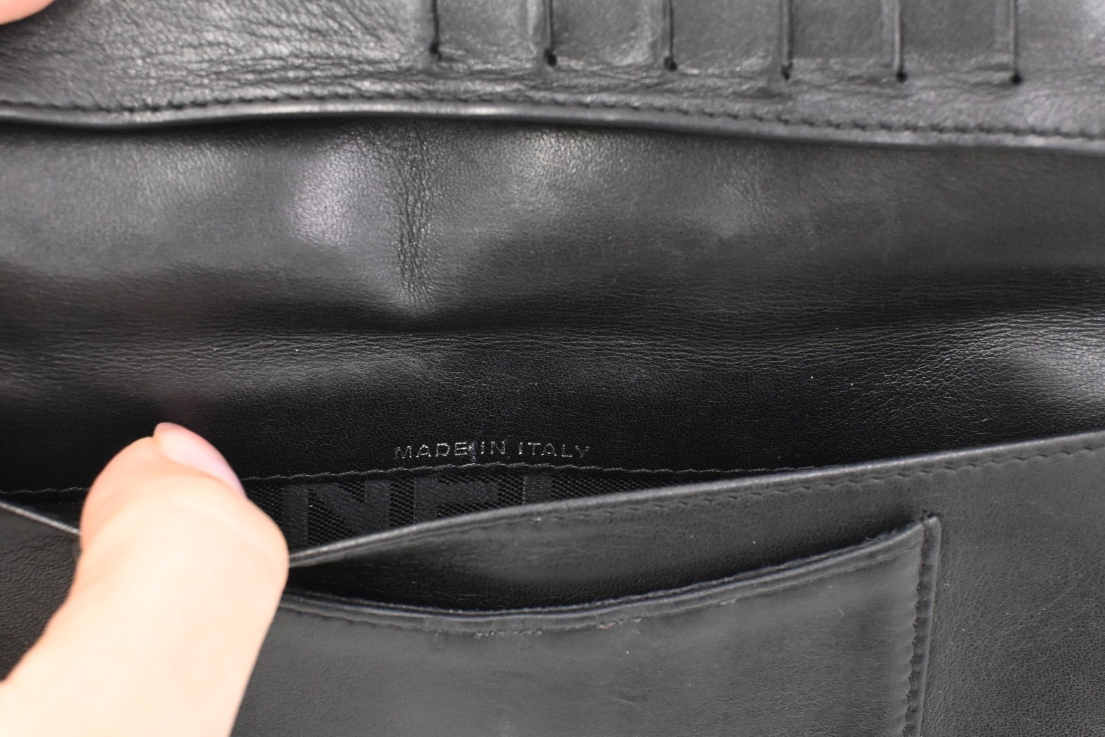 Authentic Chanel Matelassé Purse, Black Leather