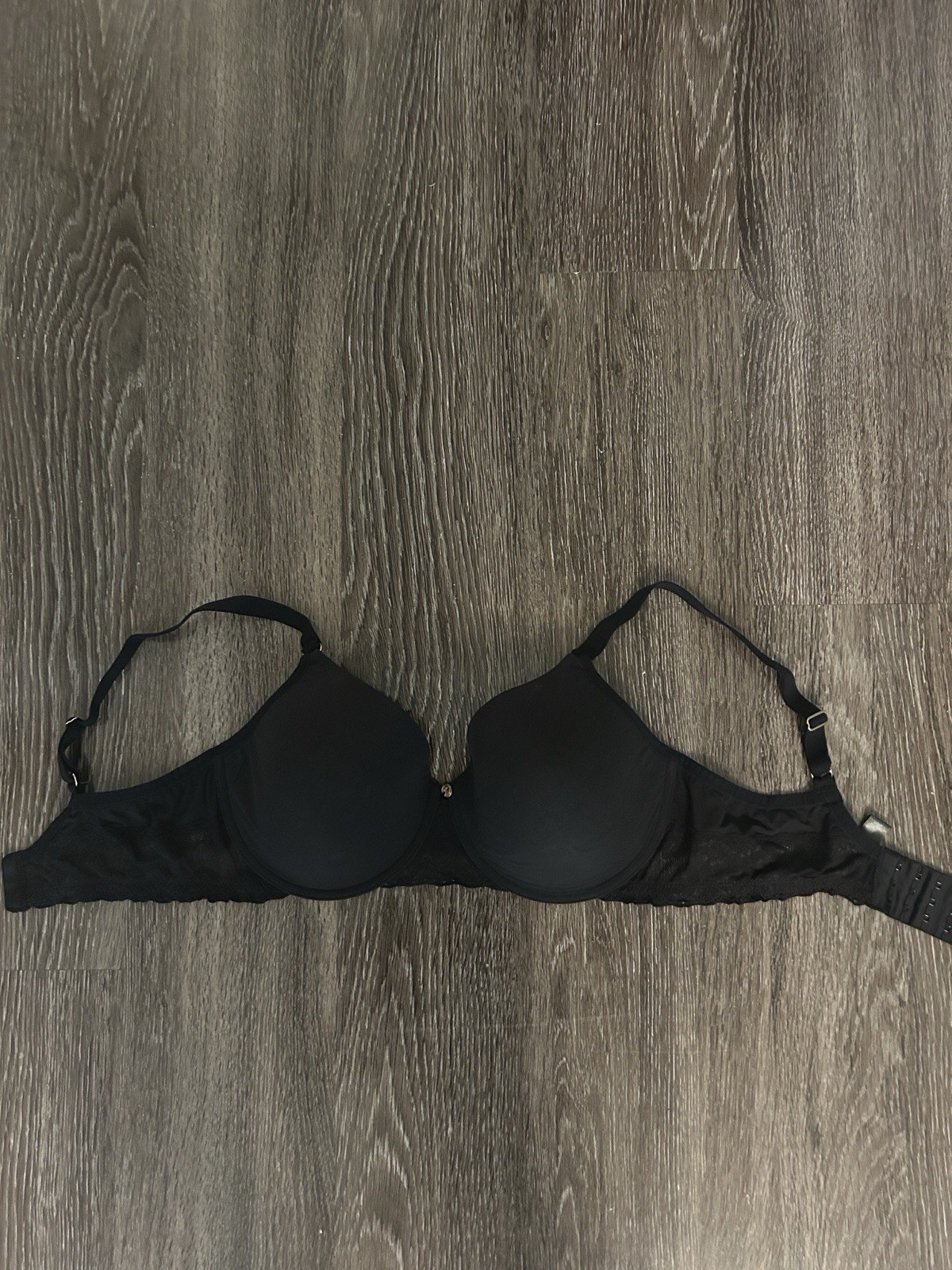 Natori Bliss Contour Bra Black Adjustable Straps 36DD