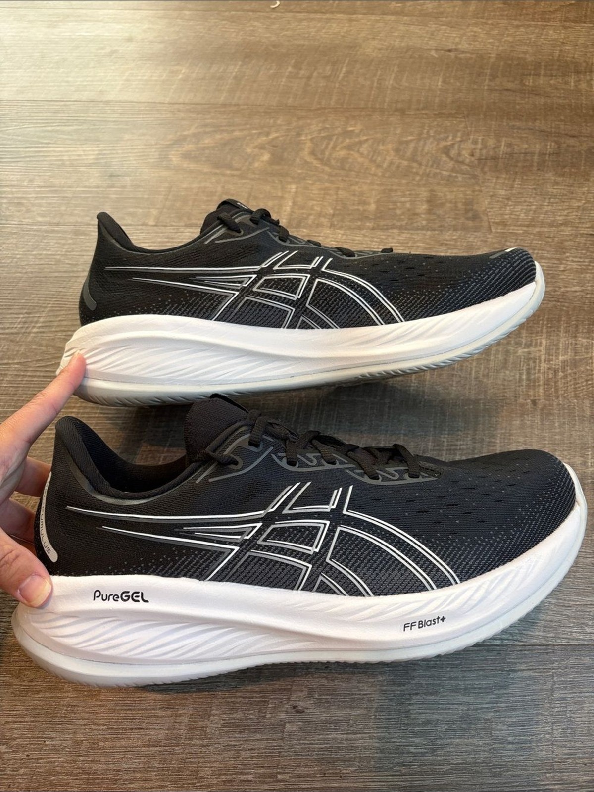 ASICS Gel-Cumulus 26 Running Shoes Men’s 11.5W WIDE Black/White Athletic
