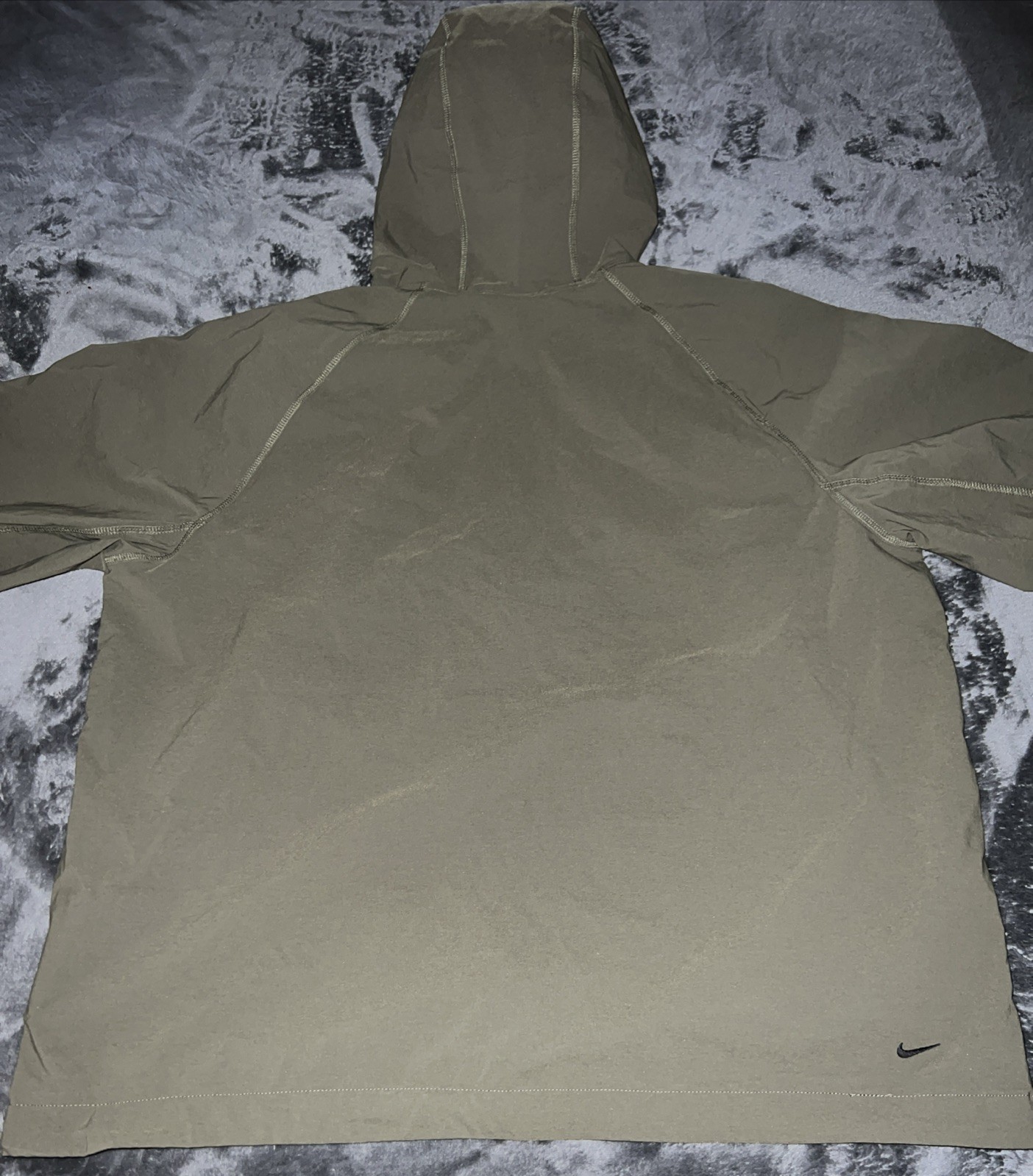 LARGE Nike Tech Men’s Woven Jacket (Medium Olive/Medium Olive/Black)