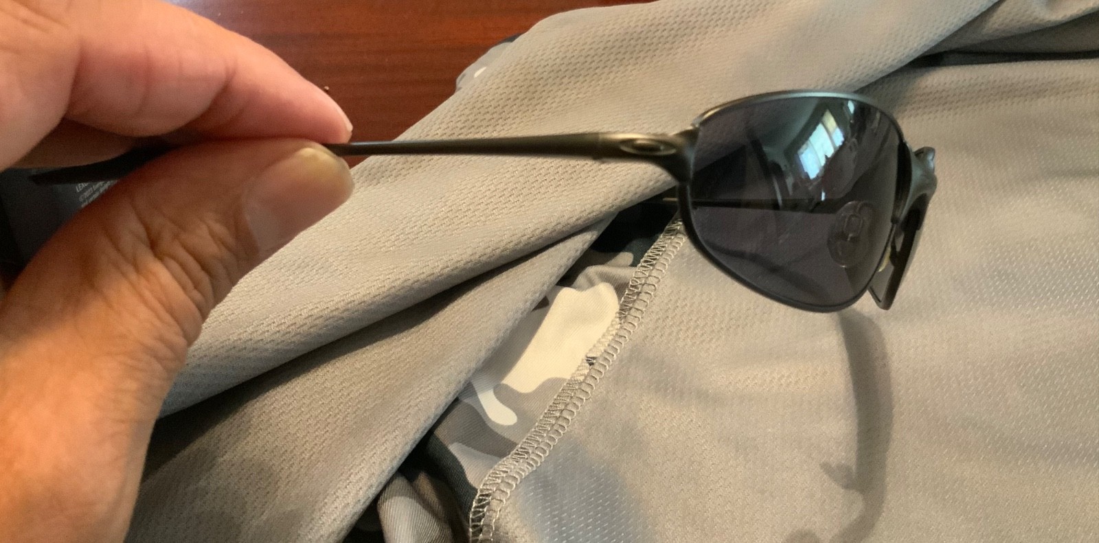 MADE IN USA Vintage Y2K Oakley A Wire 2.0 Spring Hinges Gray Lens Sunglasses