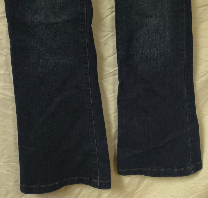 Sophia Vergara Melisa Flare Button Fly Dark Wash Mid Rise Stretch Jeans 2 26×33