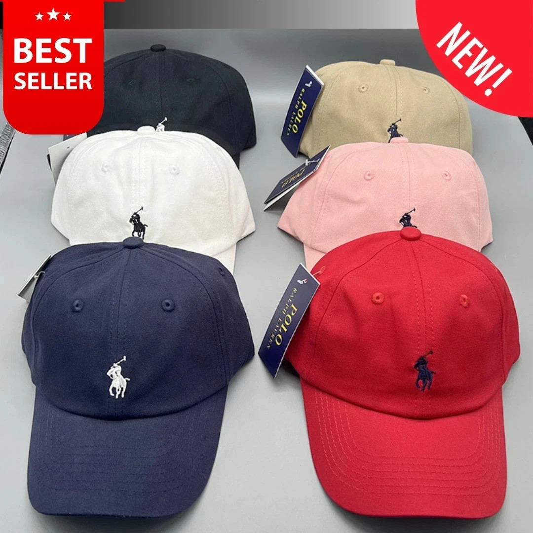 PoloRalphLauren Men’s Baseball Cap Adjustable Chino Cotton Hat NWT Multi-Color