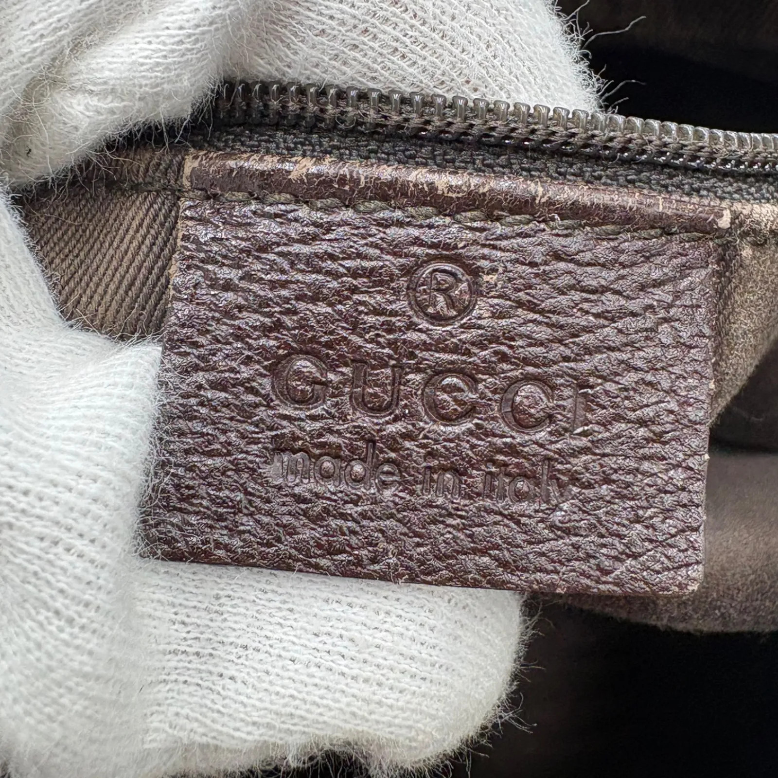 Auth GUCCI GG Canvas Shoulder Bag Brown 113023 2Y8671