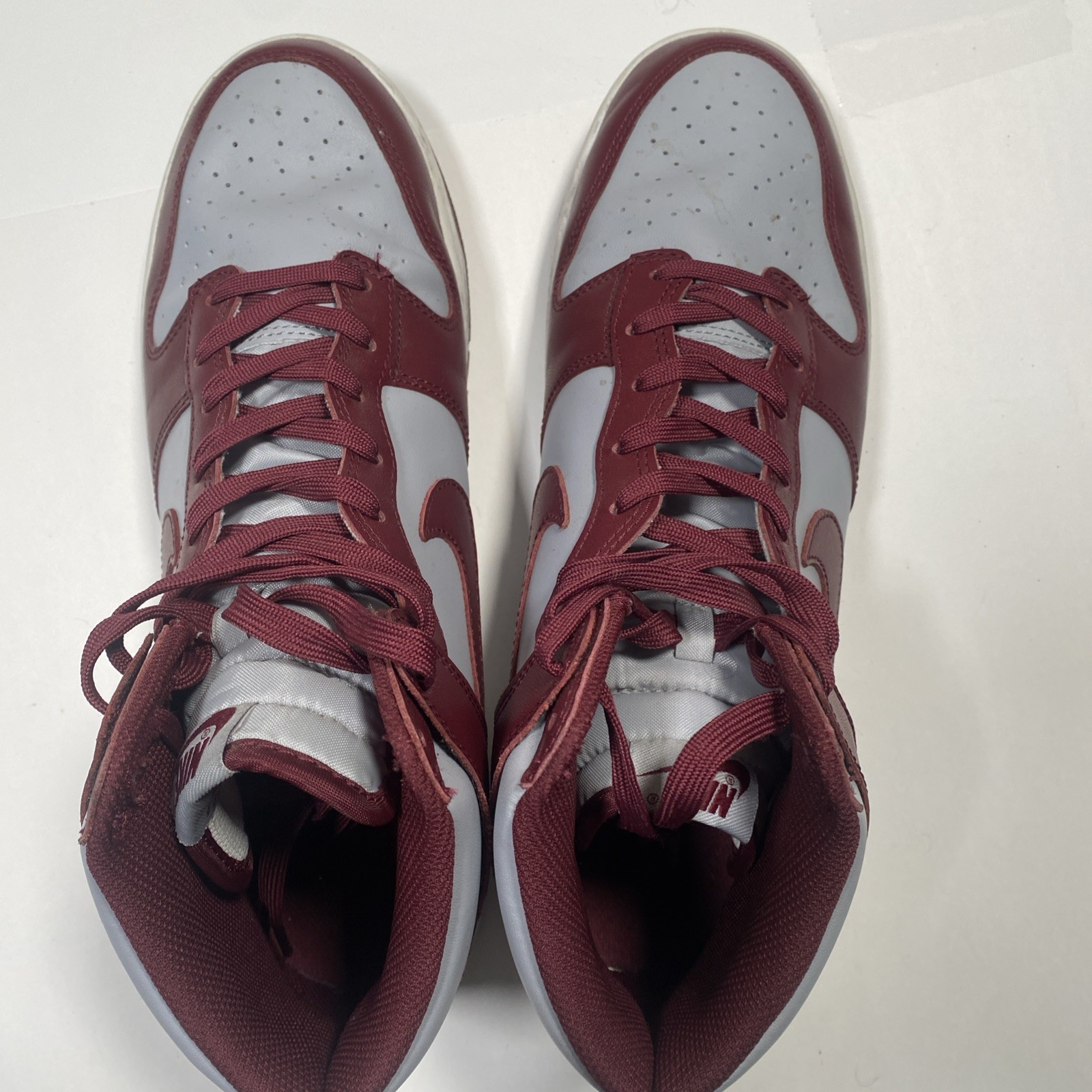 Nike Sz. 12 – Dunk High Retro Dark Beetroot Maroon Red Grey DD1399-600 Good