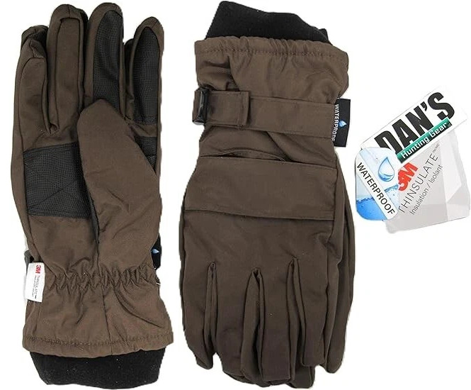 Dan’s Insulated Thinsulate Brown Briar Proof Gloves Choose Size
