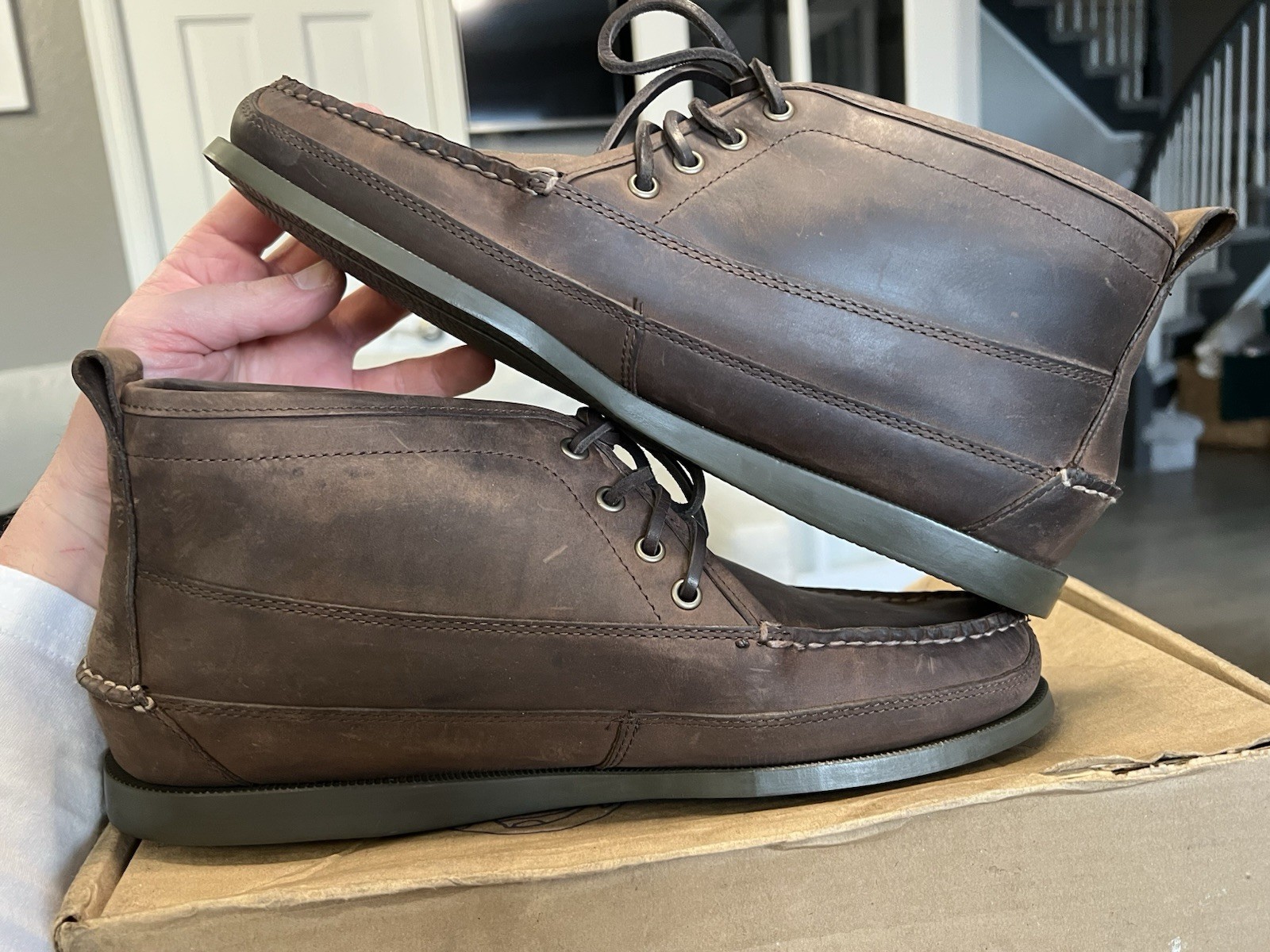 LL Bean Signature Ranger Moc 230105 Men’s Sz 11.5 Dark Coffee NEW NIB