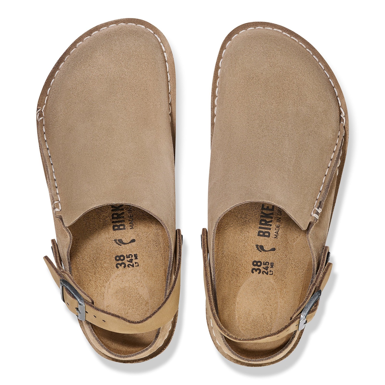 BIRKENSTOCK LUTRY PREMIUM SUEDE SUEDE LEATHER UNISEX CLOGS