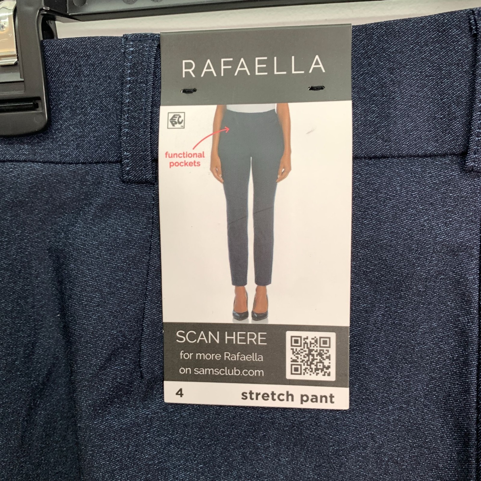 Rafaella Women’s Pants 4 Pull-On Stretch Pant Indigo Rinse Blue Size 4
