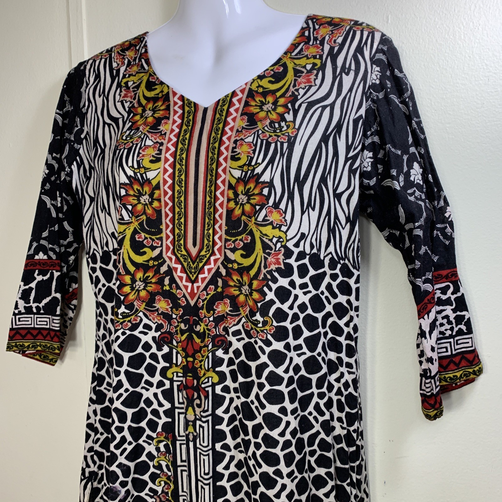 Womens Pakistani Indian Shirt Dresses Lightweight Lawn Cotton Lot Of 2