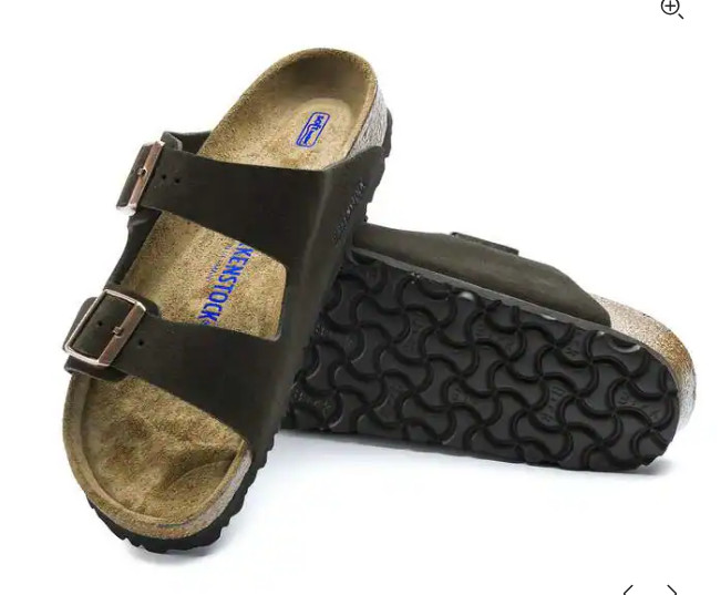 Birkenstock Arizona Soft Footbed Suede Leather Sandals Taupe-Mocha-Mink-Black