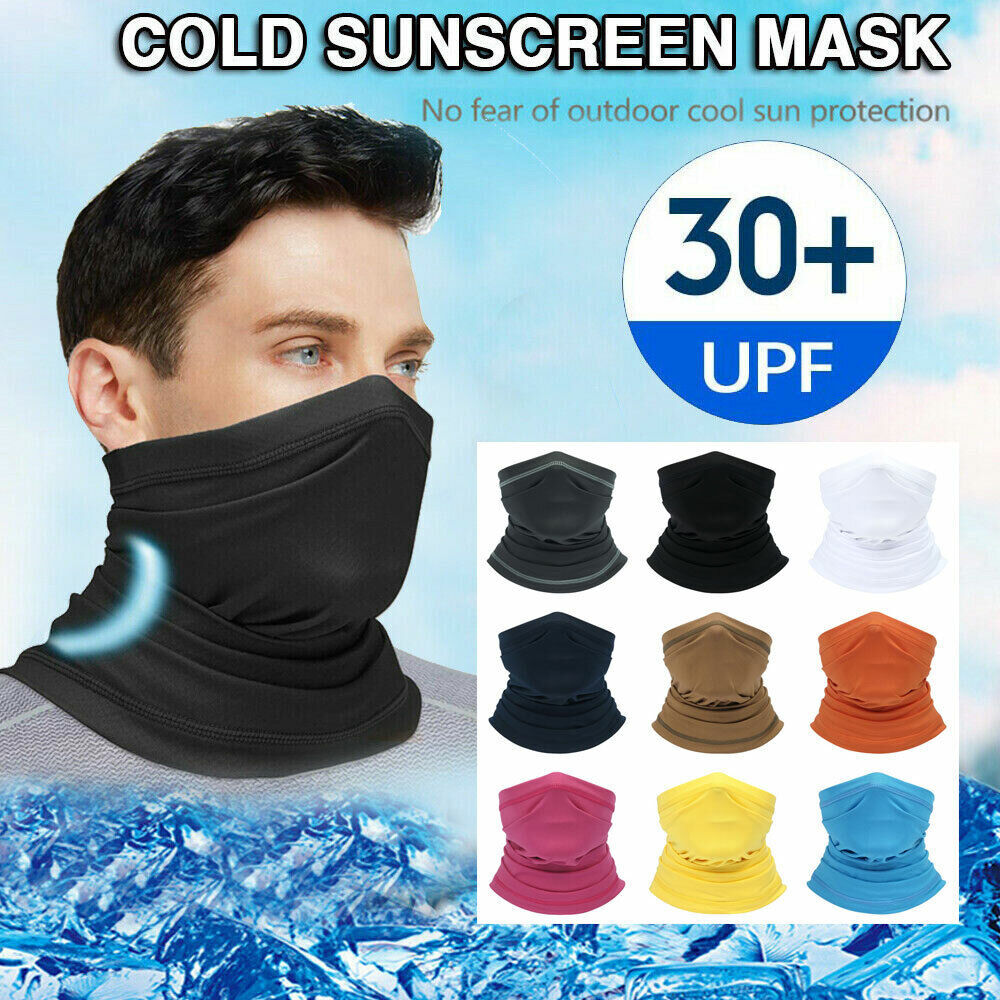 Thin Face Mask Balaclava Bandana Cover Snood Neck Gaiter Scarf Reusable Washable