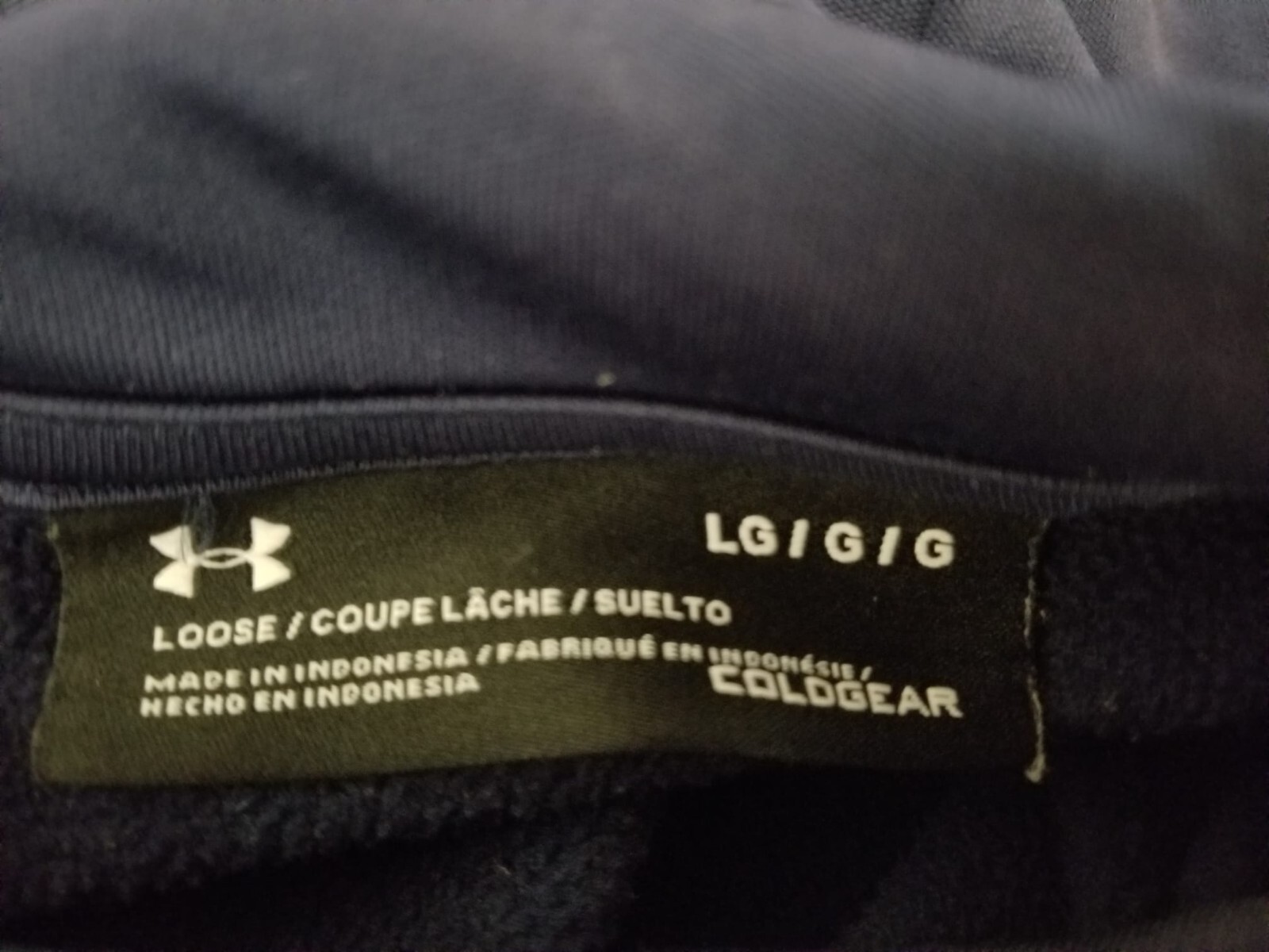 Under Armour Cal ColdGear Pullover Men’s Hoodie Size Large PIT TO PIT 24 IN