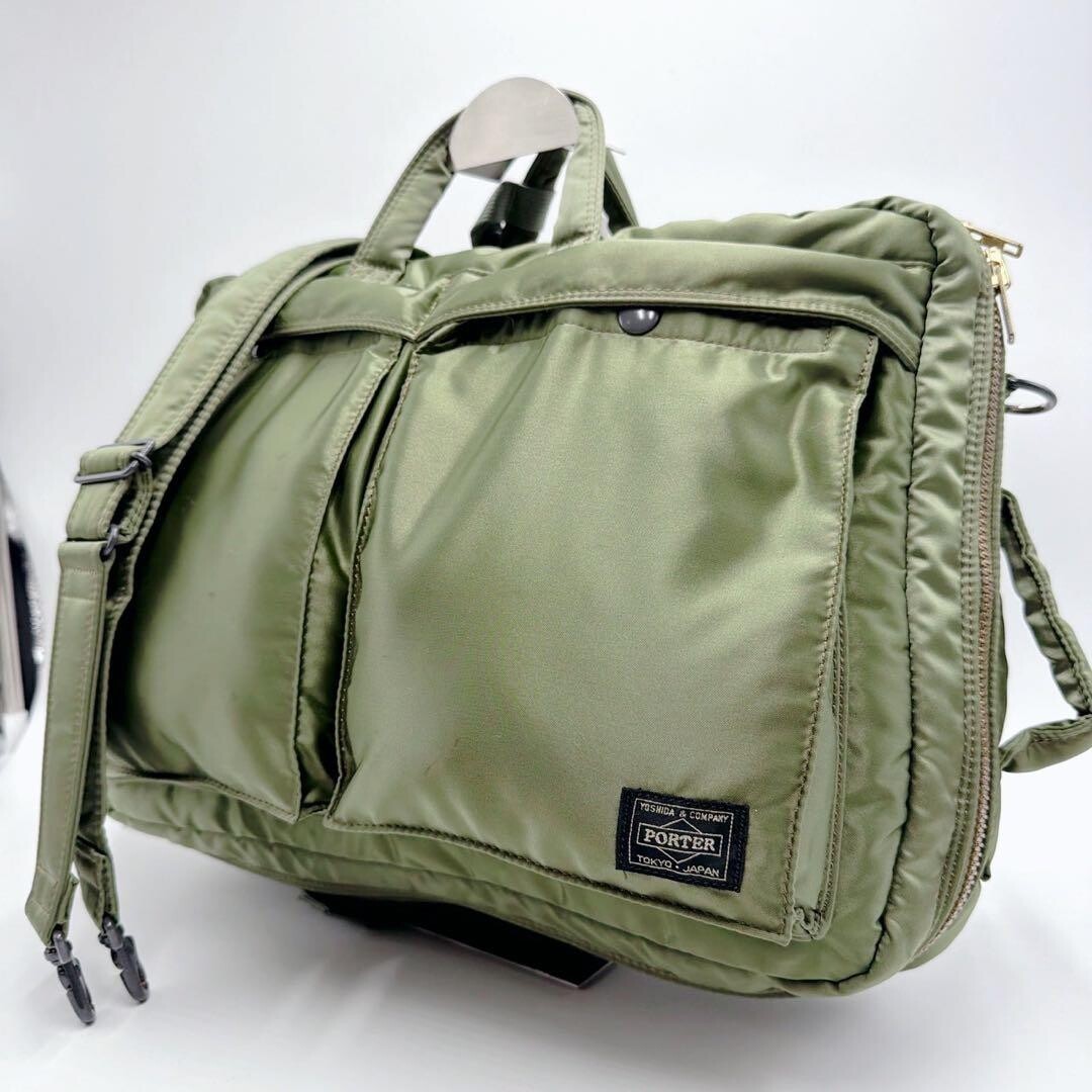 PORTER 3way Briefcase Backpack Shoulder Bag Tanker Nylon Authentic From Japan