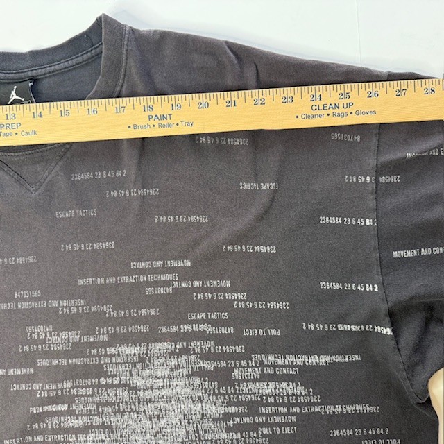 Jordan Jumpman Pull to Eject All-Over Print T-Shirt Size 3XL Charcoal Gray