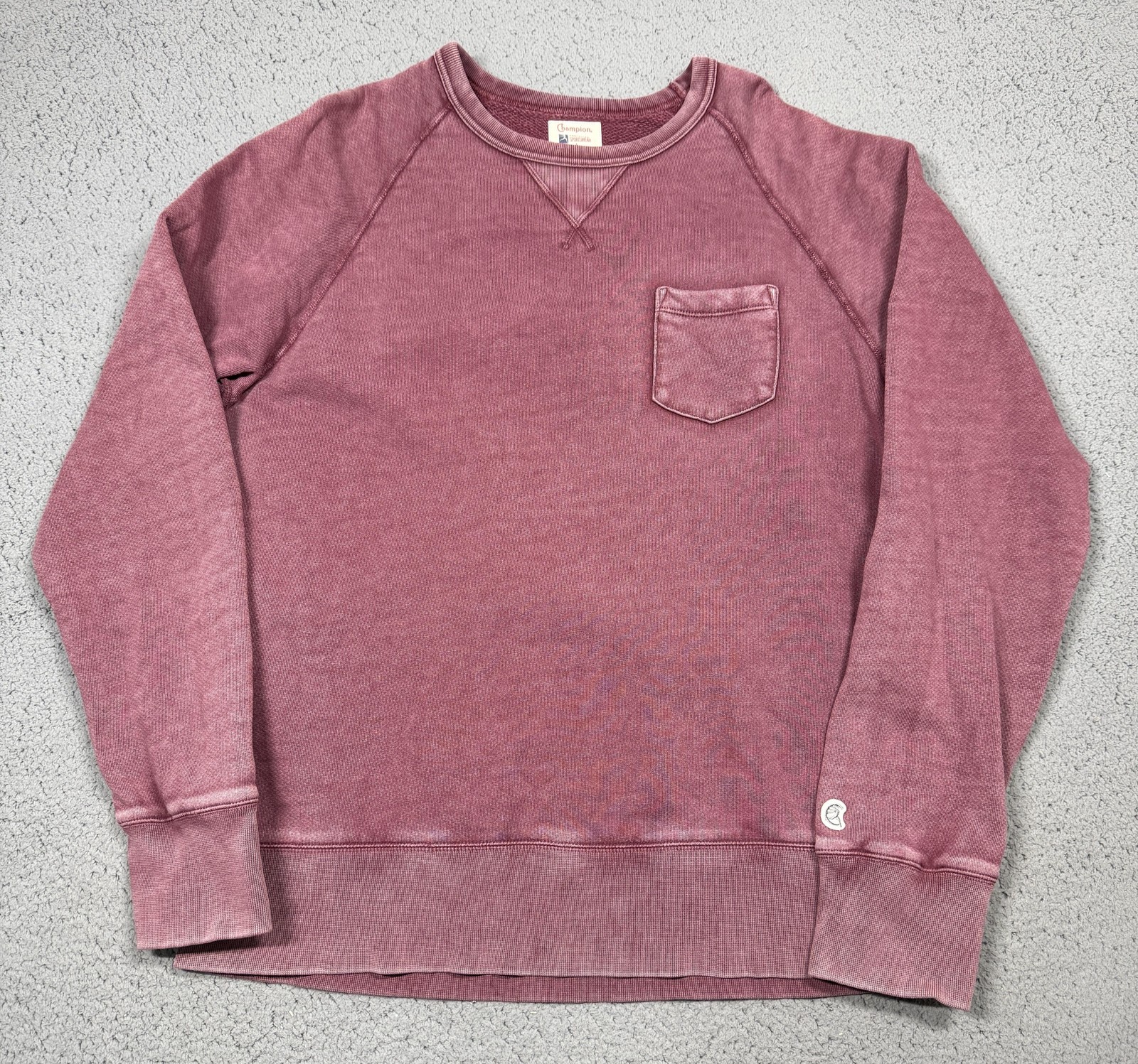 Champion X Todd Snyder Sweatshirt Mens XL Red Fleece Crewneck Pocket Logo