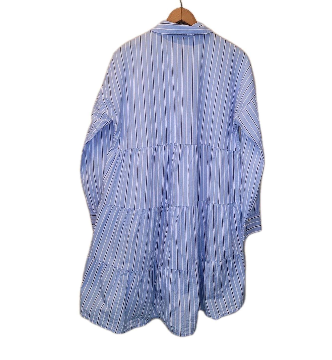 Pomander Place Tuckernuck Pinstripe Shades Of Blue Cara Dress Size Small Preppy