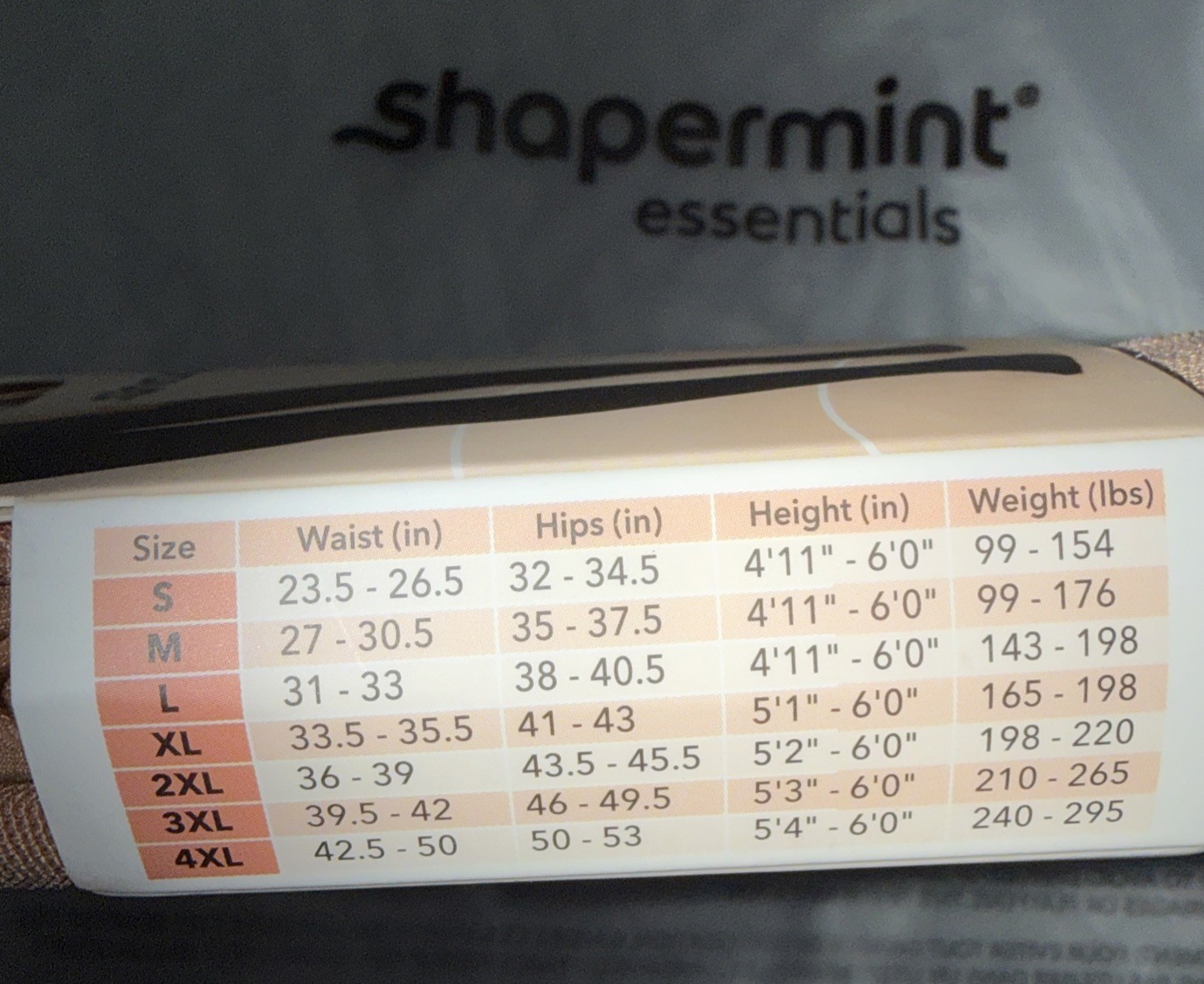Shapermint Essentials Ultra Resistant Shaping Tights Women Size XL Latte