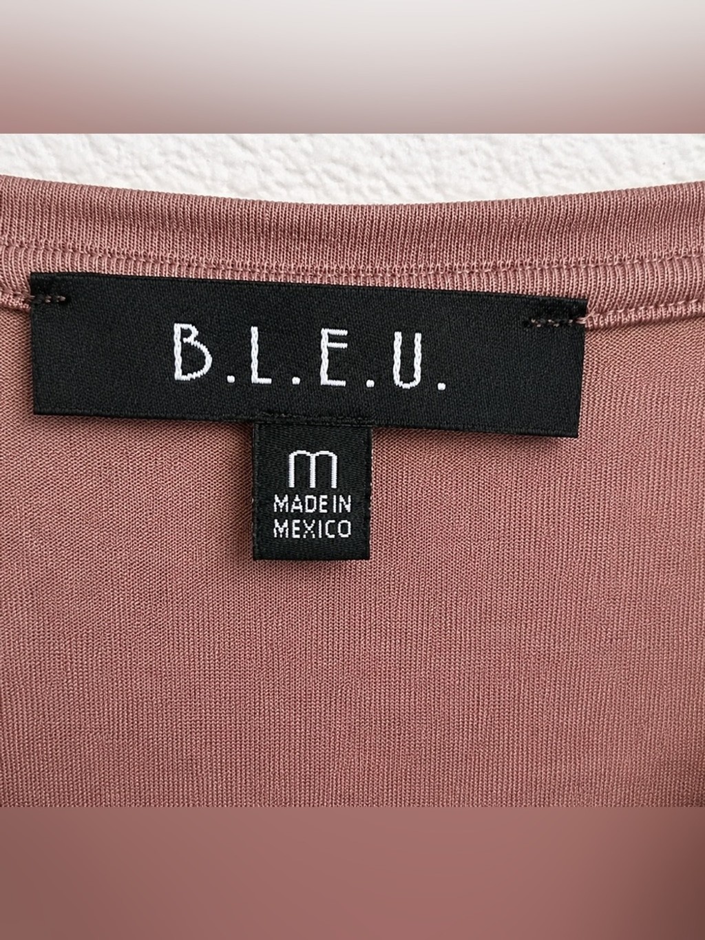 B.L.E.U. Mauve Paisley Scoop Neck Long Sleeve Top with Border Print