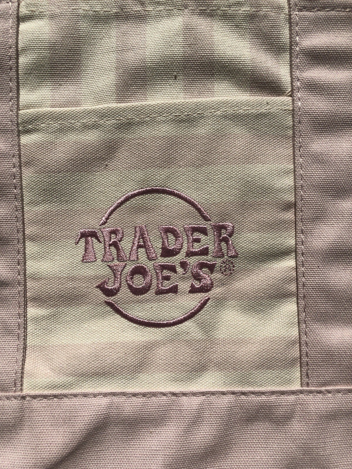 Trader Joe’s Limited edition Pastel Pink & White Striped Mini Canvas Tote