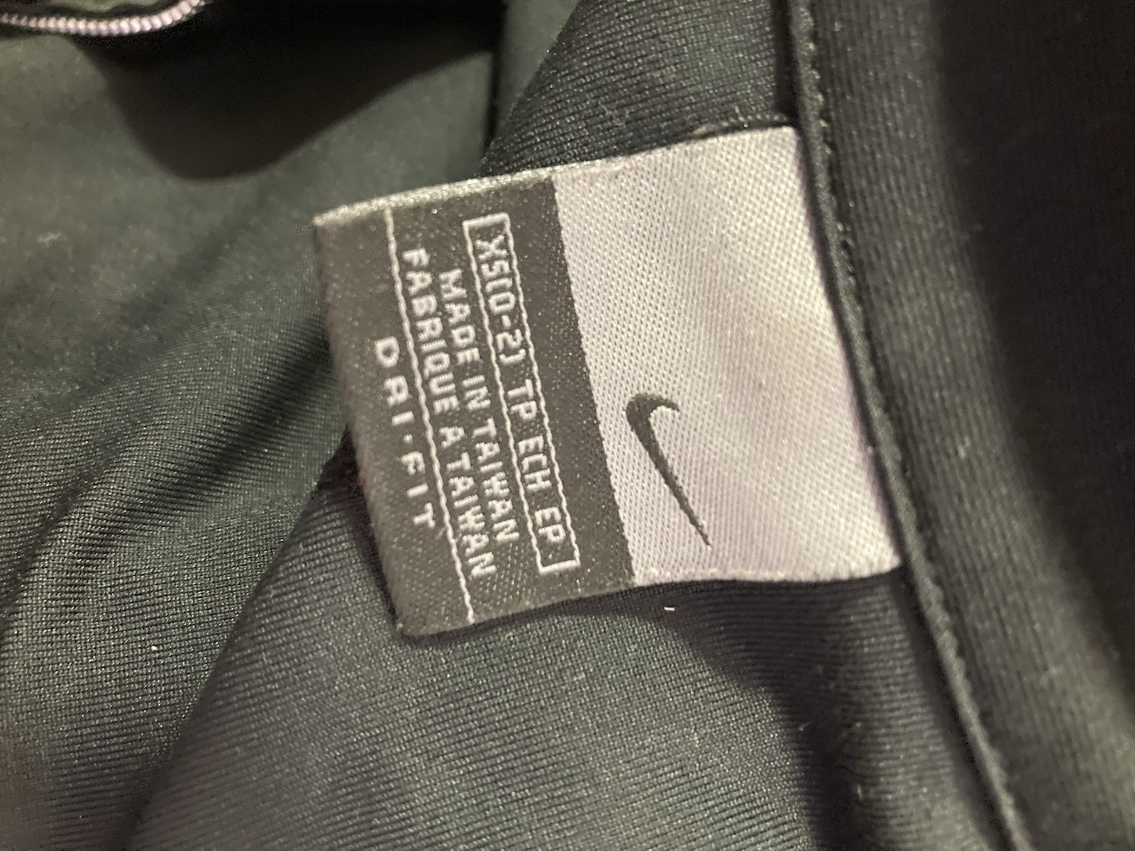 Nike Dri-FIT Women’s Full Zip Track Jacket Black Polyester Size S