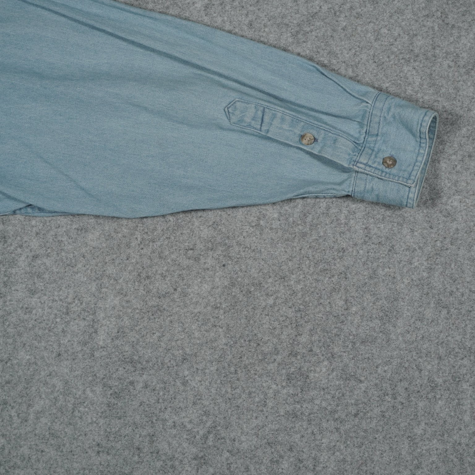BIG YANK Men’s Casual Button Down Shirt Light Blue L 100% Cotton Long Sleeve