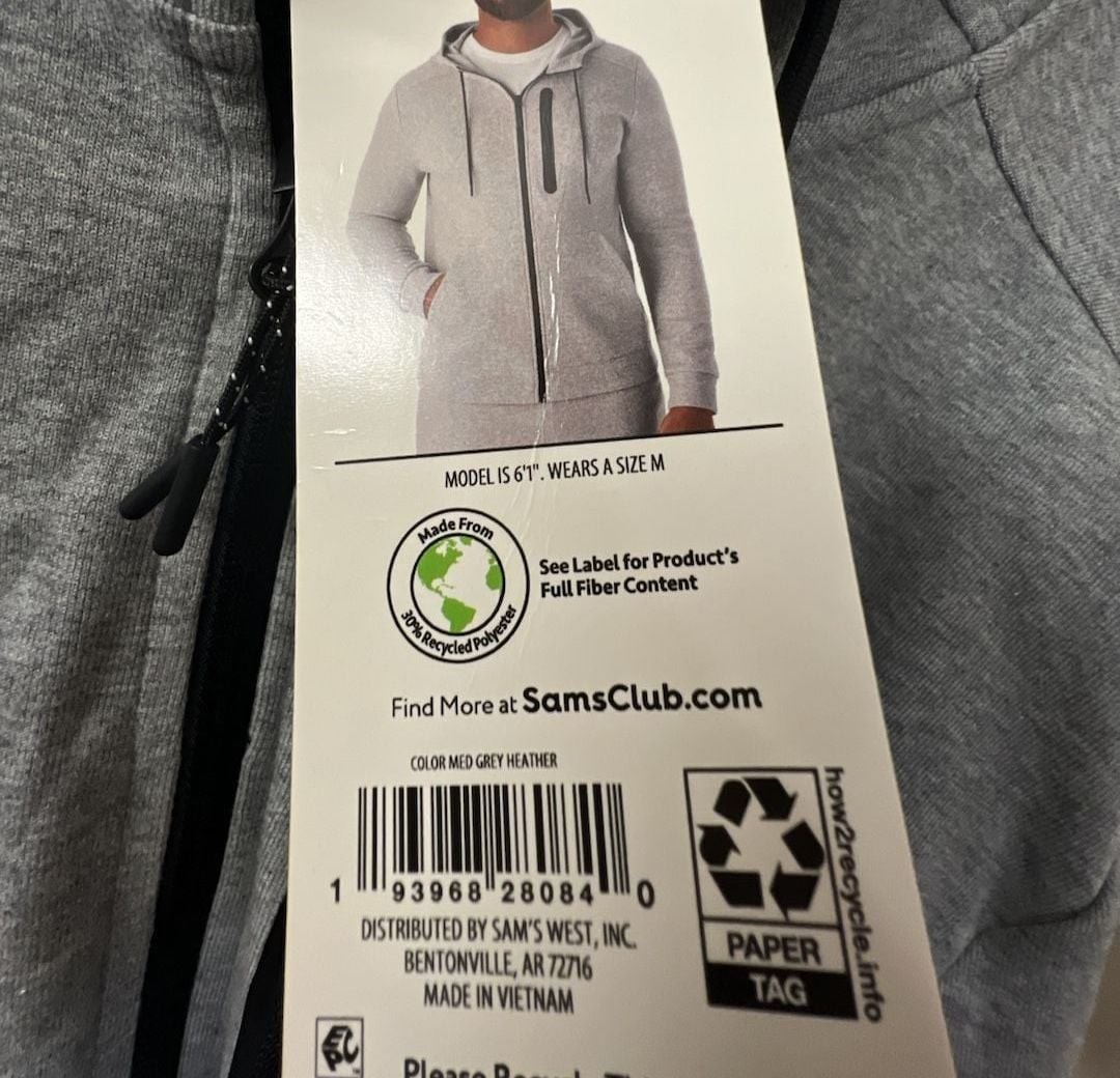 Member’s Mark Everyday Full Zip Active Hoodie