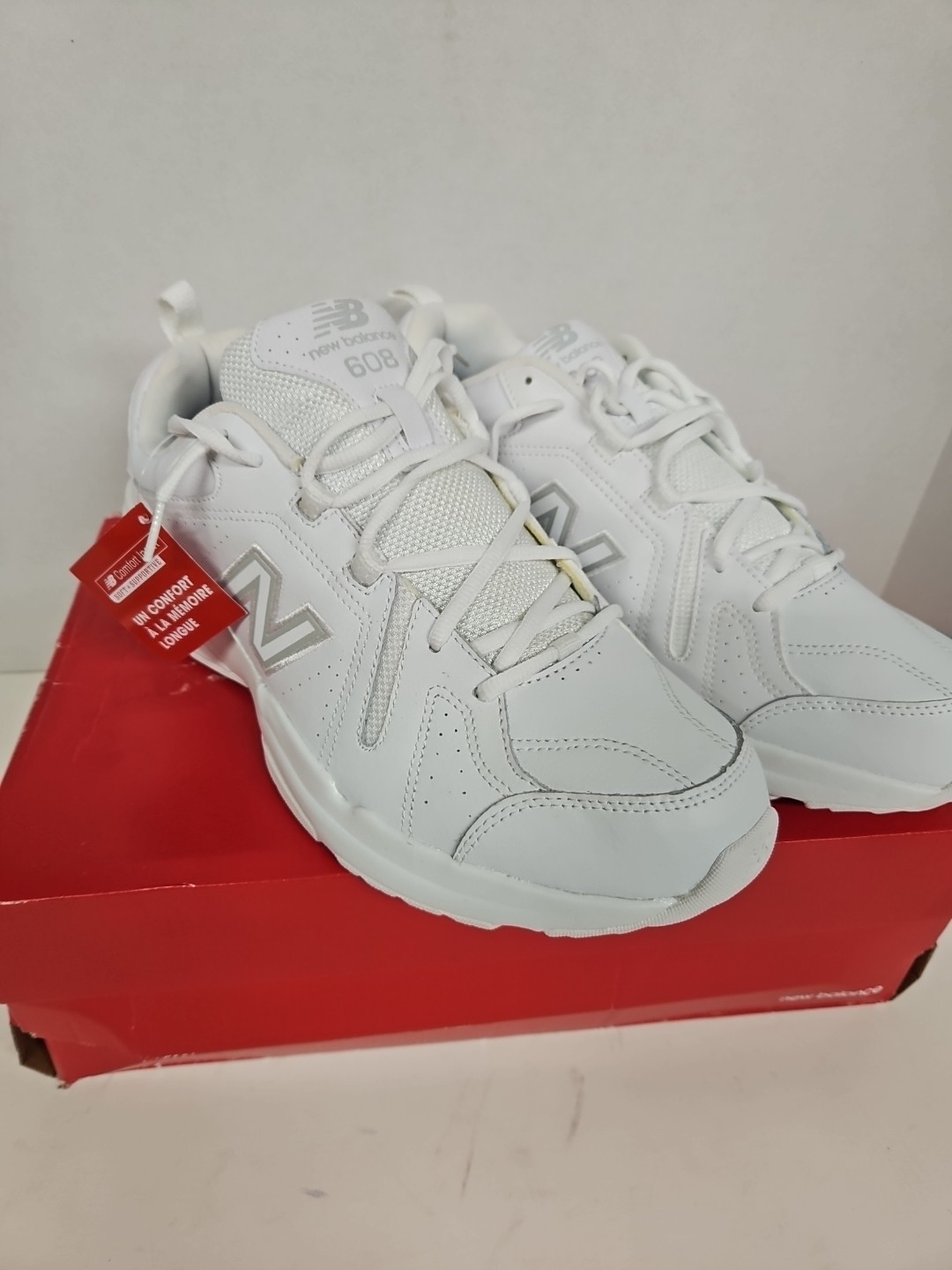 New Balance 608v5 Men’s Training Shoes Sneakers MX608AW5 – White/White