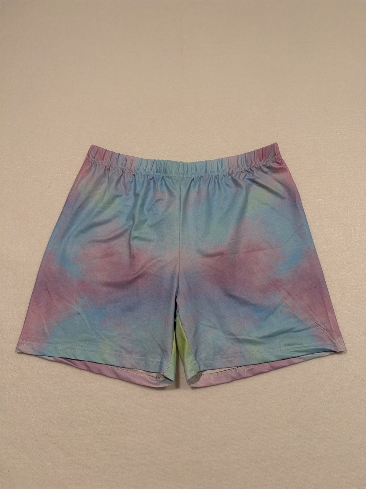 Unbranded Blue Tie-Dye Workout Bike Shorts Large Brand New Without Tags